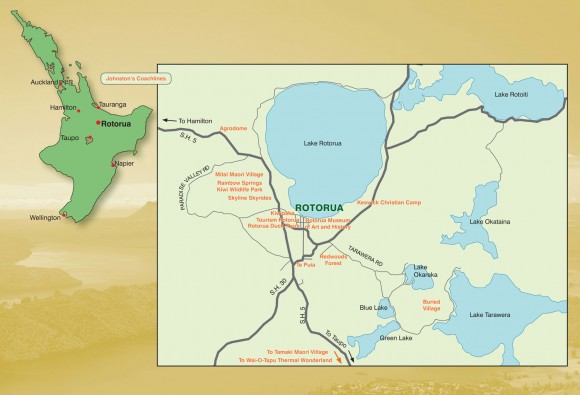 Rotorua location map